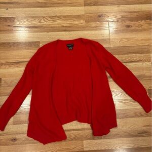 Sutton Studio Fiery Red cashmere petite medium Sweater